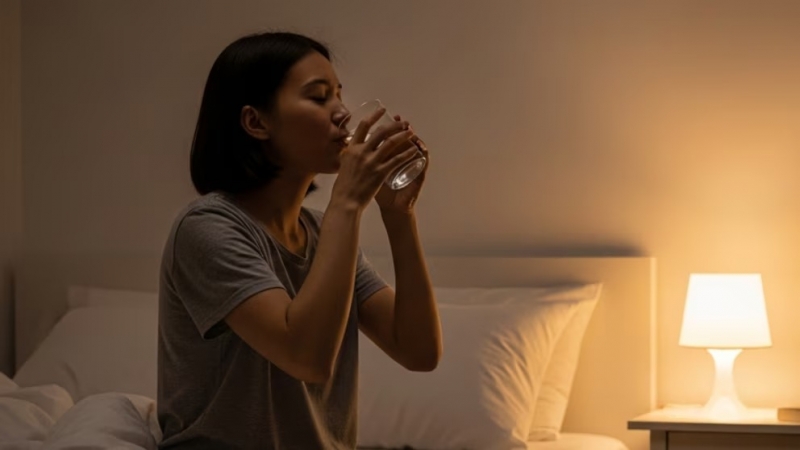 Cómo influye tomar agua cerca de la hora de dormir en tu salud